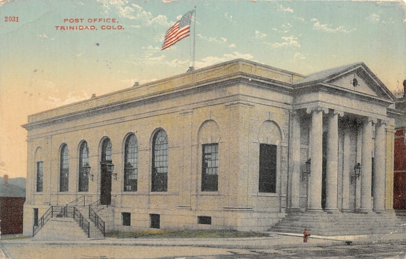 J13/ Trinidad Colorado Postcard c1910 U.S. Post Office Building  153