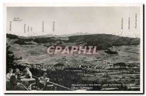 Postcard Modern Alpenpanorama von zur Garlen Schoenen Aussicht Ober Tuellingen