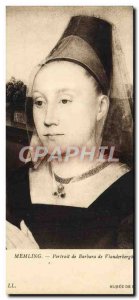Old Postcard Memling Portrait Of Barbara De Vlanderbergh