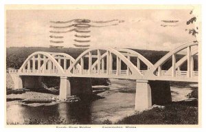 Postcard BRIDGE SCENE Farmington Maine ME AP5935