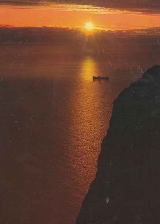 North Cape Sunset Norway Postcard