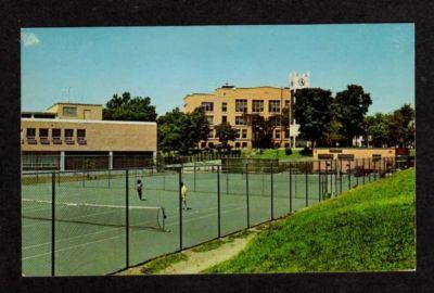 MA Tennis Courts State College of SALEM MASS Postcard