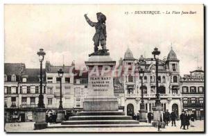 Old Postcard Dunkerque Place Jean Bart