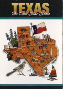 Map Of Texas The Lone Star State