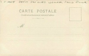 Artist impression C-1905 Petit Parisien Woman Paris France Postcard 20-3236