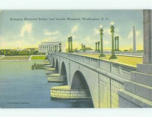 Unused Linen BRIDGE SCENE Washington DC HQ9842