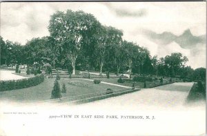 Postcard PARK SCENE Paterson New Jersey NJ AN3399