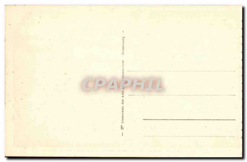 Old Postcard Roscoff Interieur The Church