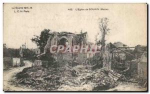 Old Postcard War L & # 39Eglise Souain From Army