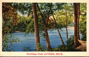 Michigan Greetings From Luther 1939