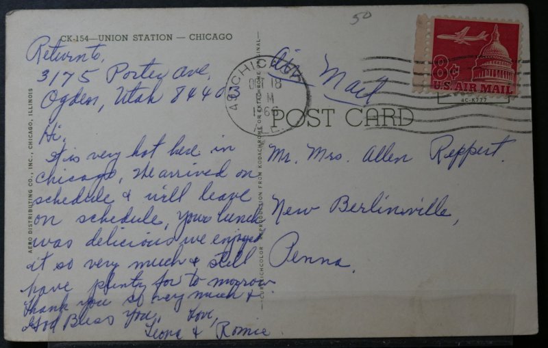 Chicago, IL - Union Station - 1966