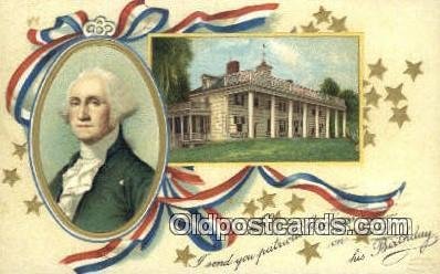 George Washington, 1st President USA Political 1911 creases left top corner, ...