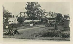 Postkarte Hungary Szolnok Tisza bridge image