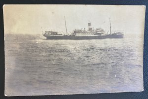 Mint Real Picture Postcard SS Rio De Janeiro Search Of German & Austrian Prisone
