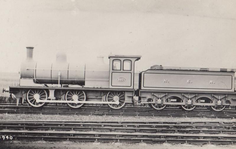 NER 2071 Train F01940 Vintage Real Photo Train Postcard