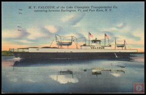 M.V. Valcour, of the Lake Champlain Transportation Co.