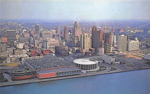 View Of Civic Center Skyline And Cobo Hall  - Detroit, Michigan MI