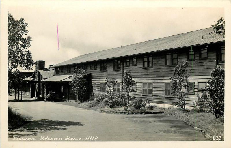 Kilauea Volcano House. Hawaii N.P. Real Photo Postcard