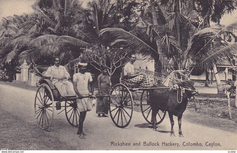 Rickshaw & Bullock Hackery , COLOMBO , Ceylon , 00-10s