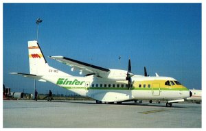 Binter Mediterraneo CASA CN 235 100 at Toulouse France Airplane Postcard