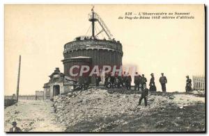 Old Postcard Astronomy L & # 39Observatoire the top of the Puy de Dome