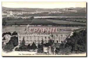 Avignon Old Postcard Panoramic Villeneuve Avignon