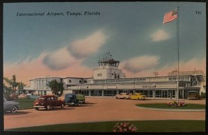 Vintage Postcard 1950's International Airport Tampa Florida (FL)