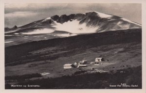 Hjerkinn Fjeltstue Norway Old Real Photo Postcard