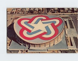 Postcard The American Revolution Bicentennial symbol, Arizona Coliseum, Arizona