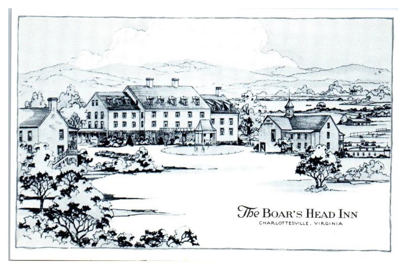 The Boar's Head Inn, Charlottesville, VA Postcard