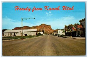 c1960 US Highway 89 Center Town Howdy Kanab Utah UT Vintage Unposted Postcard