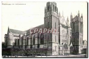 Poitiers Old Postcard The cathedral