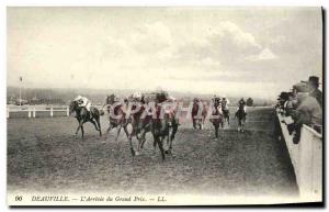 Old Postcard The Arrival Deauville Grand Prix Equestrian Horses