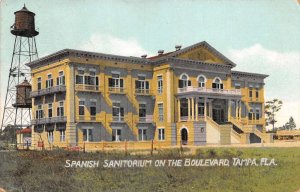 Tampa Florida Spanish Sanitorium on the Blvd Vintage Postcard AA66132