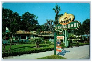 Jacksonville Florida FL Postcard Adeeb Ranchero Restaurant c1960 Vintage Antique