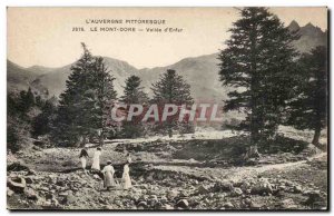 Le Mont Dore Postcard Old Vallee d & # 39enfer