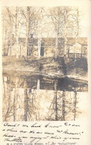 c.'06,Real Photo,RPPC, Reflections in the Woods , Staten Island,NY, Old Postcard