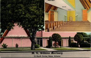 Postcard M.L. Gibbons Mortuary in Mesa, Arizona~136840