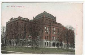 Court House Geneva Illinois 1909 postcard