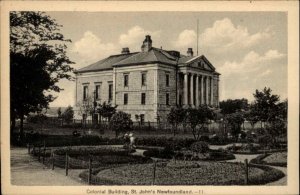 St. John's Newfoundland Postcard COLONIAL BUILDING