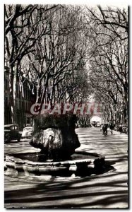 Modern Postcard Aix en Provence Fountain Spa