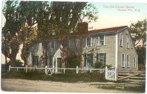 The Old Corner House, Grand Pre, Nova Scotia, NS, Canada, Divided Back