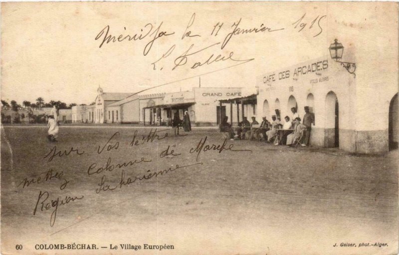 CPA AK Geiser 60 COLOMB-BÉCHAR Le Village Européen ALGERIA (757396)