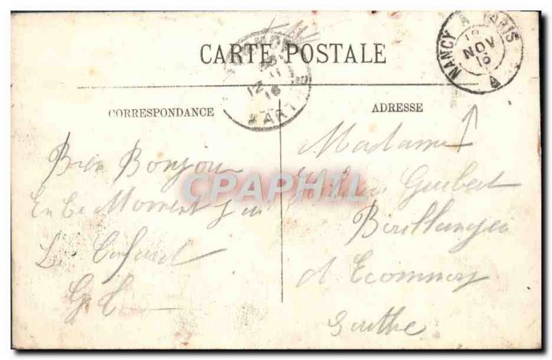 Old Postcard Dormans The Allees Stamp Nancy Paris