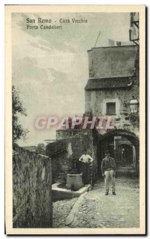 Postcard Old San Remo Citta Vecchia Porta Candelieri