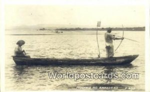 Real Photo Pescaria No Amazonas Brazil Unused 