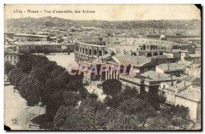 Old Postcard View of Nimes & # 39ensemble des Arenes
