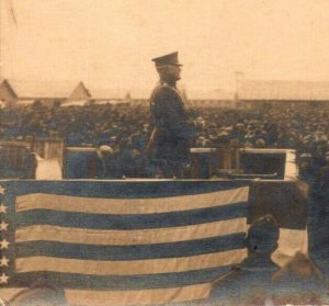 RPPC  WW1  US Army  General Blackjack Pershing  Patriotic    Postcard
