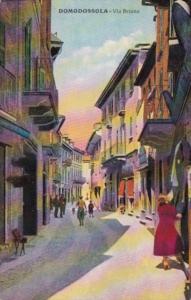 Italy Domodossola Via Briona Street Scene