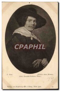Postcard Old Bildniss eines Mannes Hals